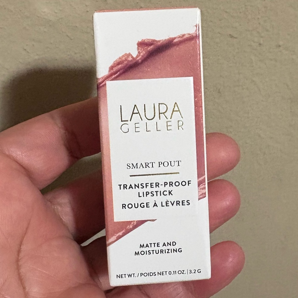 Laura Geller Smart Pout Transfer-Proof Lipstick - BRILLIANT Brand New Never Open